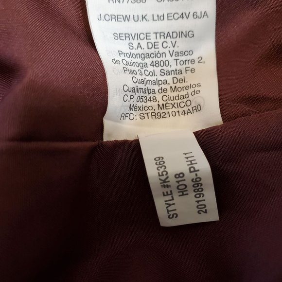 Madewell Wool Fireside Mini Zip Skirt Size 4 - Picture 9 of 9